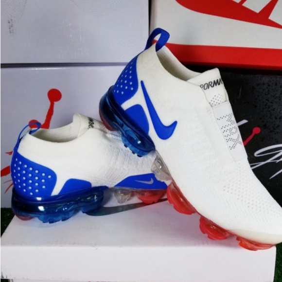 Meet the Posher Other - Nike air max vapormax laceless red white blue moc 2 men sneakers